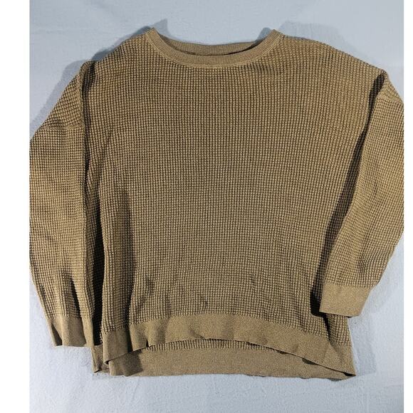 REI Co-op Wallace Lake WaffleKnit Cotton Sweater Xl 100% Cotton Relaxed Crewneck - Picture 1 of 9